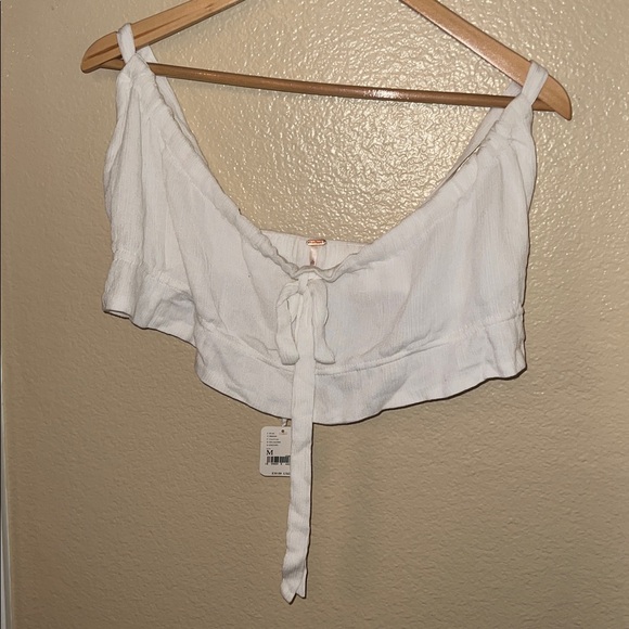 Free People White Crop Top - Picture 1 of 2